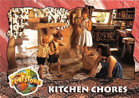 Rosie Odonnell Trading Card Flintstones 1993 Topps 54 Hands Knees Scrubing Floor
