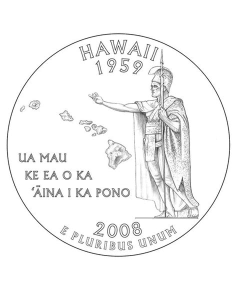 Search through 623,989 free printable colorings at getcolorings. Hawaii State Quarter Coloring Page | USA State Quarters ...