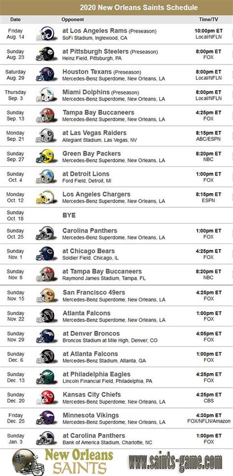 Saints Game  Live Stream, New Orleans Saints, TV schedule, Watch, Game