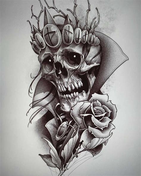 Skull Drawings For Tattoo Sketches Tattoo Ideas