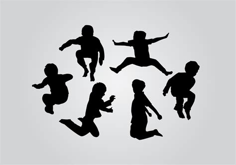 Kids Silhouette Vector Art Icons And Graphics For Free Download