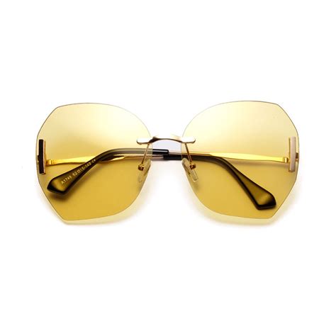 retro square oversized frame sunglasses for women china sunglasses and rimless sunglasses price
