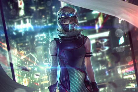 Cyberpunk Ninja Warrior 4k Hd Wallpapers Hd Wallpapers Images
