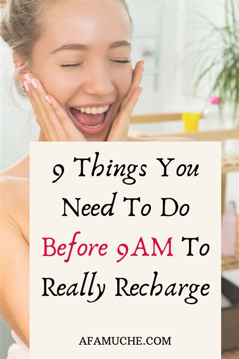 9 things you need to do before 9am to really recharge self improvement tips successful people
