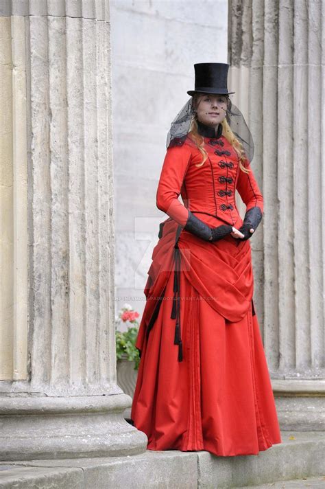 C19th Ladies Bustle Gown Victorian Fashion Victorian Costume