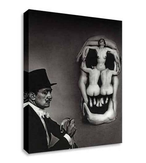 Salvador Dali Dali Skull Canvas Wall Art Picture Print Etsy