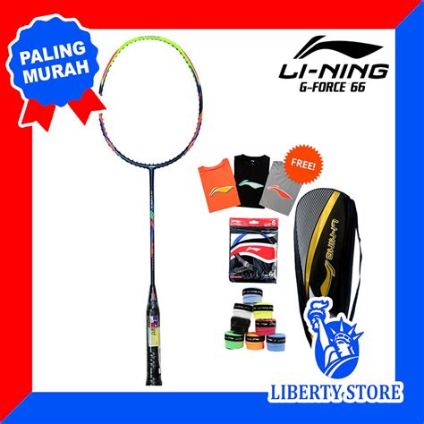 Jual Raket Badminton ORIGINAL LINING G FORCE TAS BAJU SENAR GRIP Shopee Indonesia