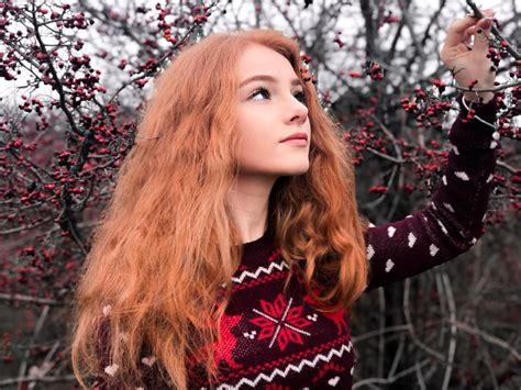 picture of julia adamenko red hair woman beautiful redhead beautiful red hair