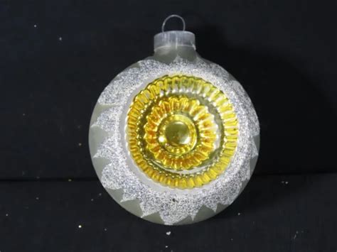 Vintage Mercury Blown Glass Christmas Ornament Indent West Germany Mica C Picclick
