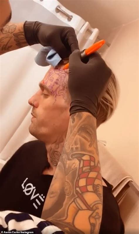 Aaron Carter Unveils Shocking New Face Tattoo And Insists Hes The
