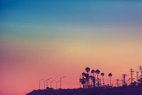 4k Los Angeles Sunset Wallpapers Wallpaper Cave