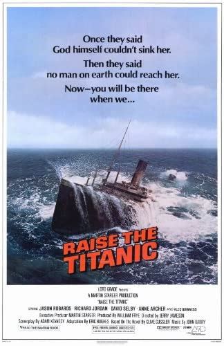 Raise The Titanic Poster 27x40 Jason Robards Jr Richard