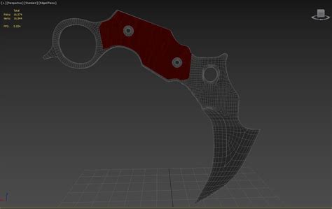 3d Model Curved Karambit Vr Ar Low Poly Cgtrader
