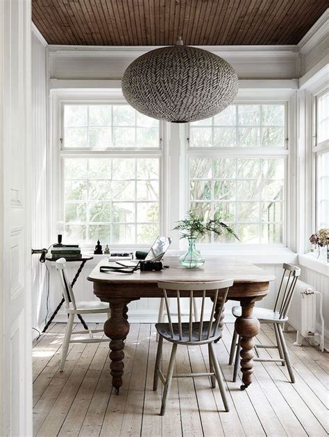 It is paired with a wooden bench and beige. 17 Best images about Dark Table - Light Chairs on ...