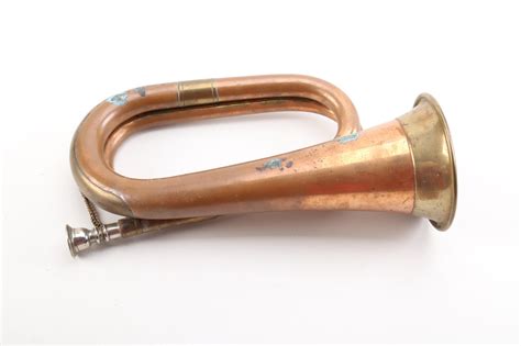 Vintage Brass Bugle Ebth