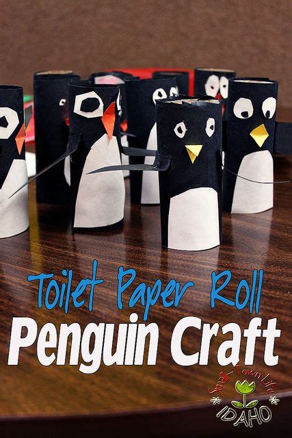 Toilet Paper Roll Penguins Cover The Rolls In Black The Kids Free