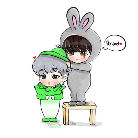 Bts Chibi Bts Fanart Jikook Art