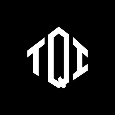 TQI letter logo design with polygon shape. TQI polygon and cube shape