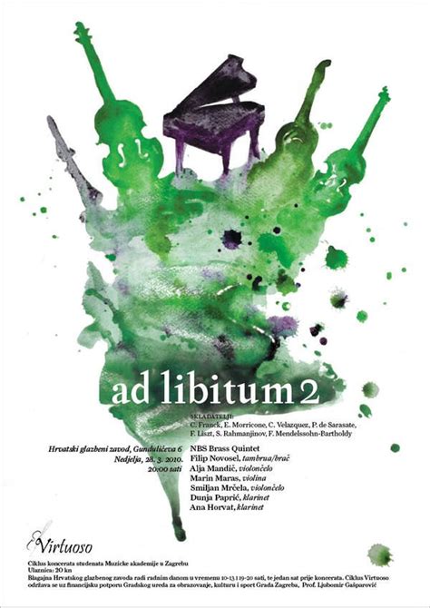 Virtuoso Classical Music Posters By Laura Bosazzi Via Behance Music