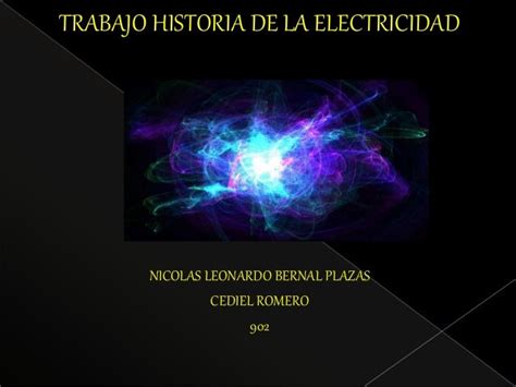 Historia De La Energia Electrica