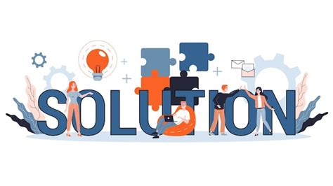 Premium Vector Solution Concept Illustration Solving The Problem And