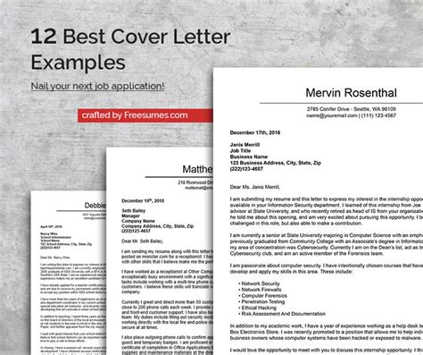 The letter of application is intended to provide detailed information on why you are are a qualified candidate for the job. The 12 Best Cover Letter Examples To Nail Your Next Job ...