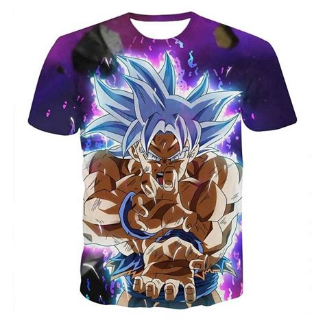 Dragon Ball Z T Shirts Mens Summer Fashion 3d Print Super Saiya God Son