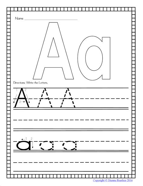 teachers   alphabet handwriting practice