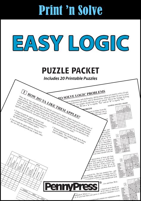 Easy Logic Puzzle Packet Penny Dell Puzzles