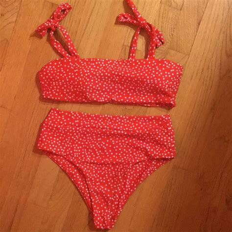 Swim Red Polka Dot Bikini Poshmark