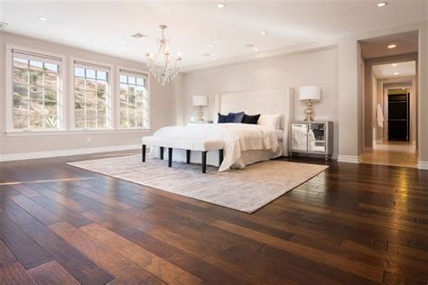 Best 60 Modern Bedroom Dark Hardwood Floors Design Photos And Ideas