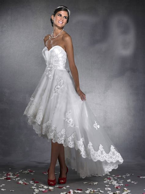This style of dress will give you the best of both worlds, it's a bold and modern approach to the traditional ball gown, especially if you want to show off your perfect wedding shoes. High Low Wedding Dresses | DressedUpGirl.com