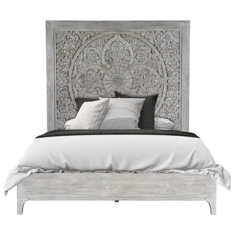 Boho Chic 1jq9h6 California King Platform Bed In Washed White With