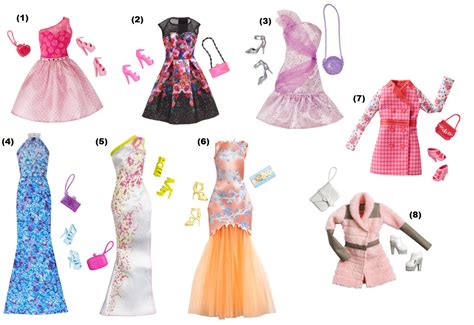 Dolldressed 2014 Barbie Fashion Assorted Lots