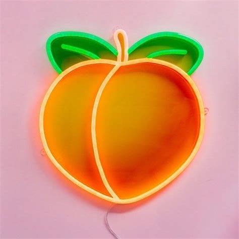 Give Peach A Chance ️ Sweet Design By Electricconfetti Neon