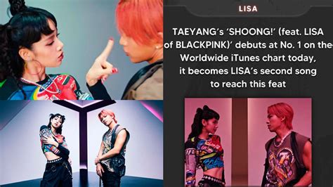 Bigbangs Taeyang And Blackpinks Lisa Turn Into An Explosive Combo On “shoong” As The Song