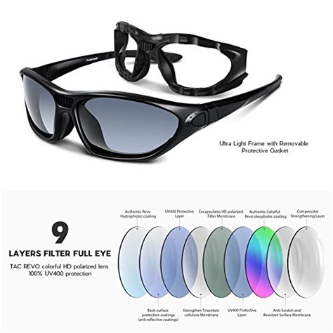 polarized sports sunglasses for men women youth motorcycle safety driving riding military