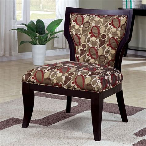 Oblong Patterned Accent Chair Coaster Furniture Furniturepick
