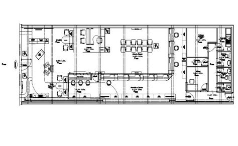 Corporate Office Building Floor Layout Plan Cad Drawing