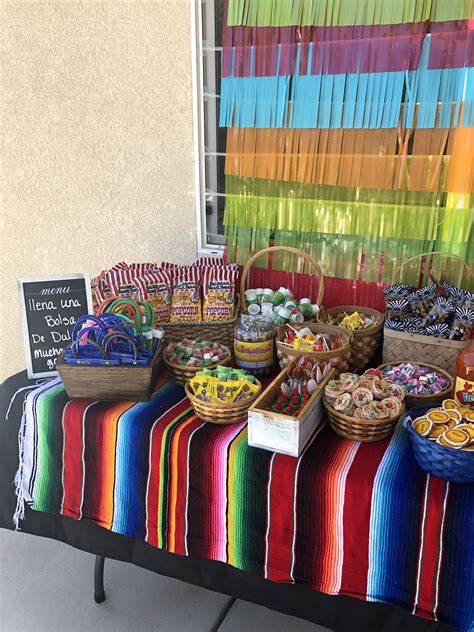 Mexican Candy Table Mexican Theme Baby Shower Mexican Fiesta Birthday