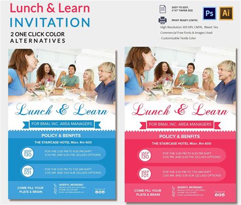 30 Lunch And Learn Invitations