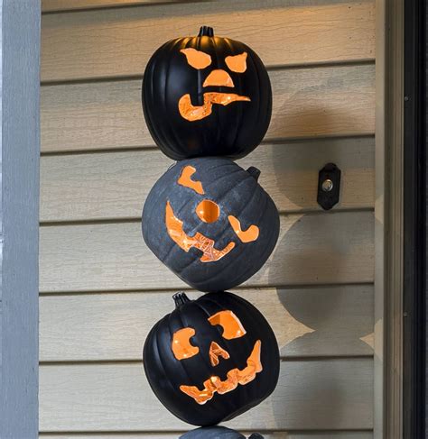 Lighted Pumpkin Topiary For Your Halloween Front Porch Pumpkin