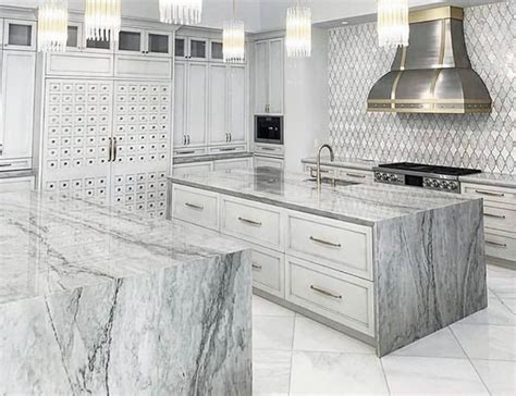 Italian Marble Countertops Marble Kitchen Modern Kitchen Interiors