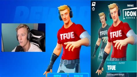 The Fortnite Tfue Skin Emote Is Actually Happening Youtube