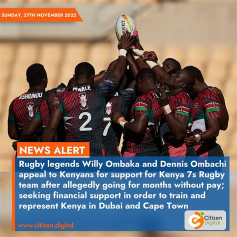 Citizen Tv Kenya On Twitter Rugby Legends Willy Ombaka And Dennis