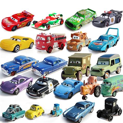 Alloy Metal Model Disney Pixar Cars Mcqueen Mater Jackson Storm Ramirez