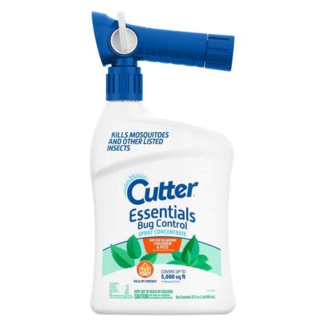 Cutter Essentials Bug Control 32 Oz Ready To Spray Mosquito Killer Hg