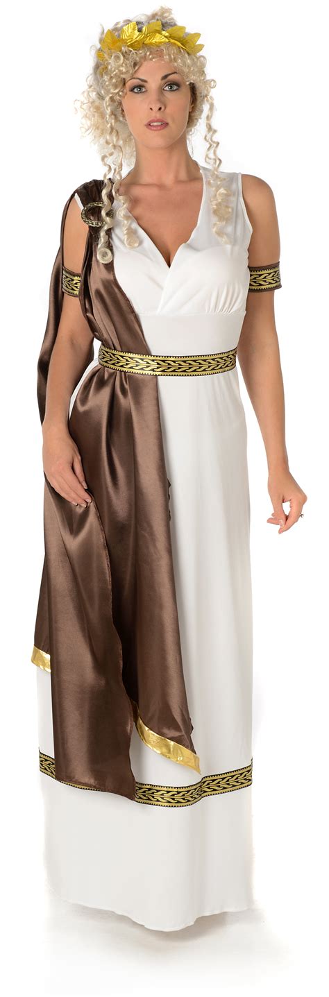 Imperial Empress Costume Adult Roman Toga Greek Goddess Ladies Fancy