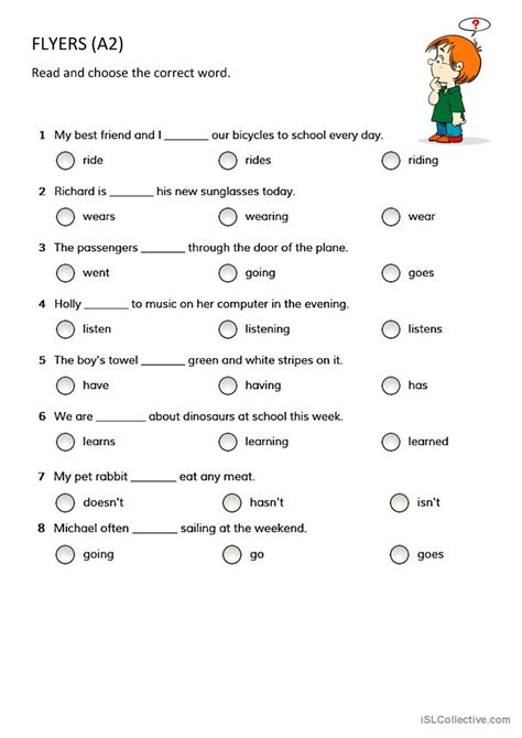 Flyers A2 Grammar Practice English Esl Worksheets Pdf And Doc