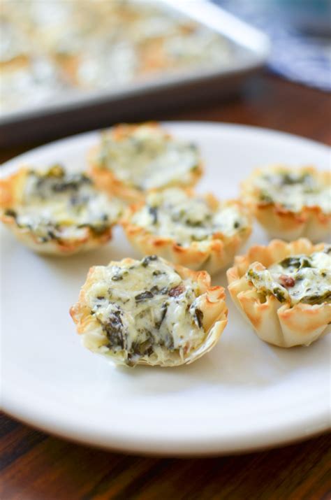 Mini Spinach Artichoke Tarts Simply Whisked
